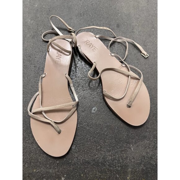 RAYE Coy Sandals Tan Beige Leather - Picture 5 of 8